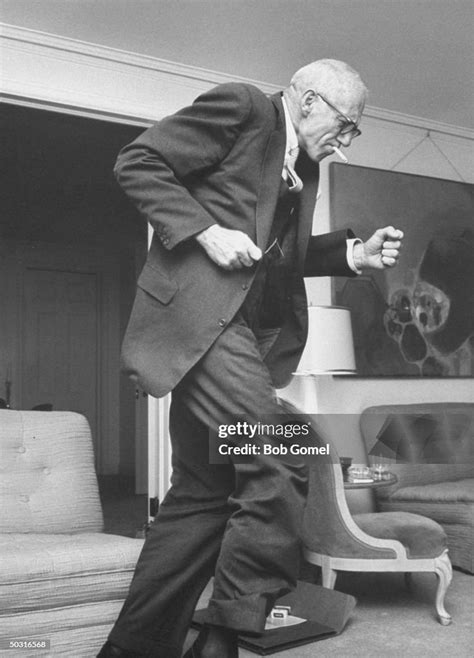 Pediatrician And Author Dr Benjamin M Spock Dancing In His Home