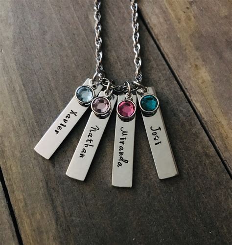 Name Necklace 1 2 3 4 5 6 Name Vertical Bar With