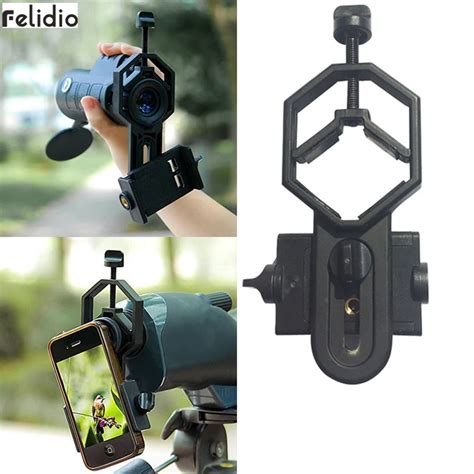 Felidio Universal Cell Phone Holder Telescope Mount Adapter Compatible