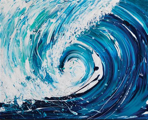 The Channel Wave Series 2017 Annette Spinks 150cm X 120cm Ocean Wave