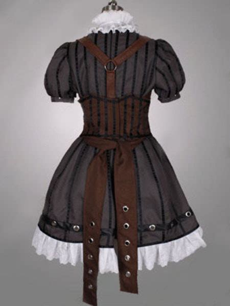 Alice Madness Returns Alice Halloween Cosplay Costume Steampunk Dress