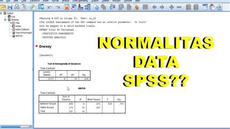 Akhir sekali, pengkaji membuat triangulasi antara data kualitatif dengan data kuantitatif, iaitu data kualitatif akan ditrangulasikan dengan data statistik soal selidik responden informan pelajar. Cara Mudah dan Cepat Uji Normalitas Data Pada SPSS. 22 ...