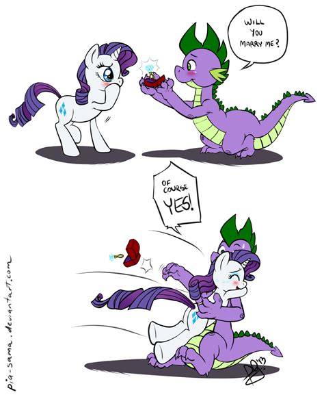 Spike X Rarity Marriage Proposal By Pia Sama On Deviantart