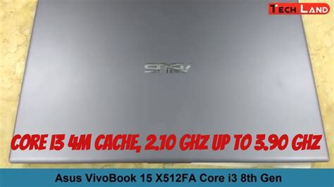 Asus Vivobook 15 X512fa Core I3 8th Gen Laptop Uhd Graphics 620 Tech