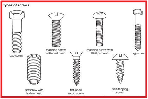 Type Of Screws Electrical Engineering Blog