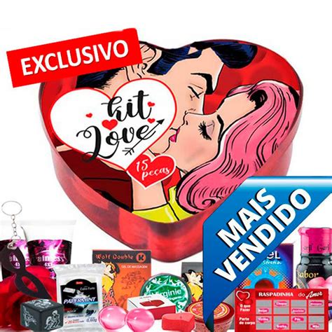 Kit Love 15 Itens Top Gel Brinquedos Cosméticos Produtos Eróticos Sensuais Sex Shop Dia Dos