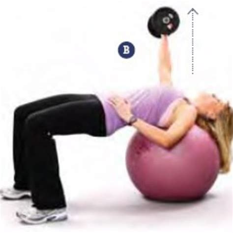 Dumbell Stab Ball Single Arm Press Each Side By Adele A Exercise