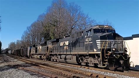 Massive Norfolk Southern 4233 Led Ns 154 To Irondale Al And Norfolk