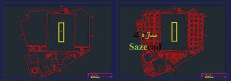 پلان مسجد نصیرالملک Dwg فروشگاه معماری سازه کد