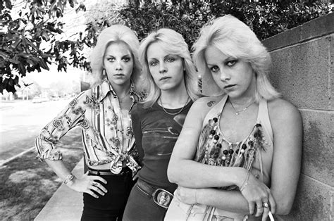 An Archival Photo Of Cherie Currie With Her Twin Marie And Vicki Razor Purple DIARY