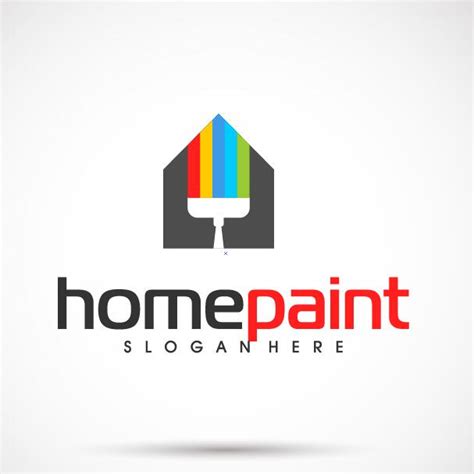 Illussion House Painting Logo Free Download