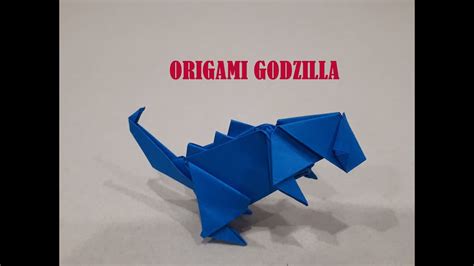Origami Godzilla How To Make A Paper Godzilla Youtube