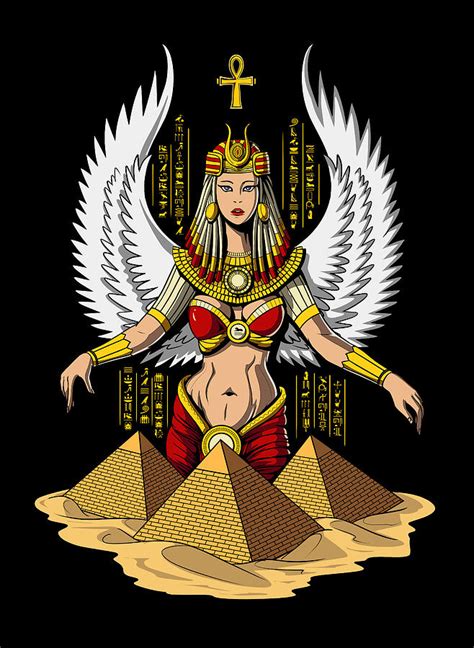 Isis Egyptian Goddess Digital Art By Nikolay Todorov