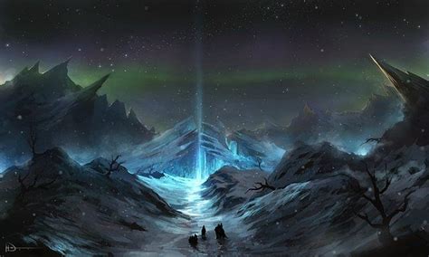 Dungeon Prompt Light On The Frozen Tundra Fantasy Landscape