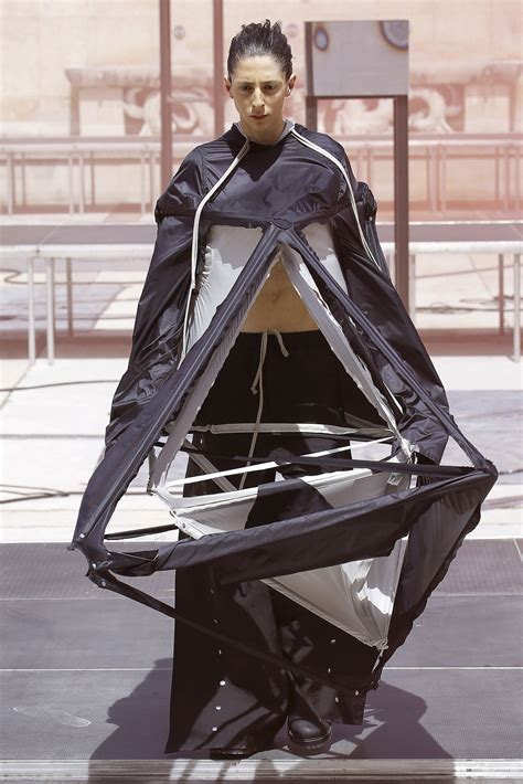 paris men s fashion week rick owens collection makes a point with 3d ‘ode to tower of babel