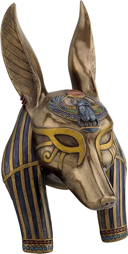 Anubis Mask Egyptian Wall Plaque Sculpture Uk Kitchen And Home