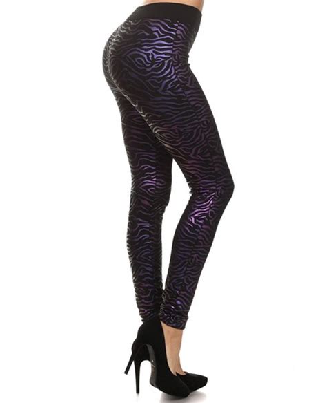 This is, of course, beneficial when stalking prey. Black / 95% Polyester, 5% Spandex / Purple Tiger Print ...
