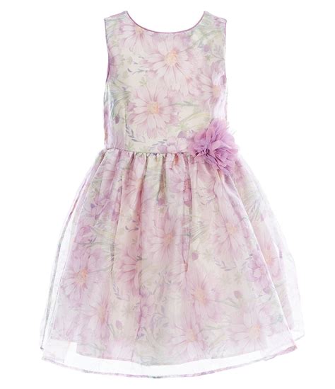 Shop For Laura Ashley Little Girls 2t 6x Shadow Floral Fit And Flare