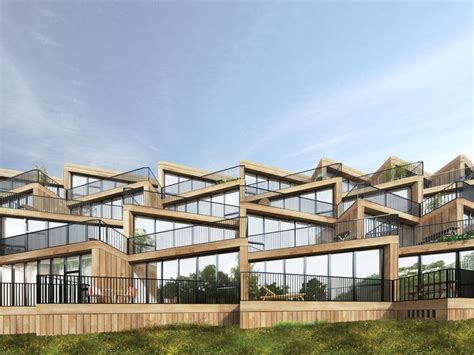Nl Architects Studyo Design Terraced Affordable Housing For Frankfurt