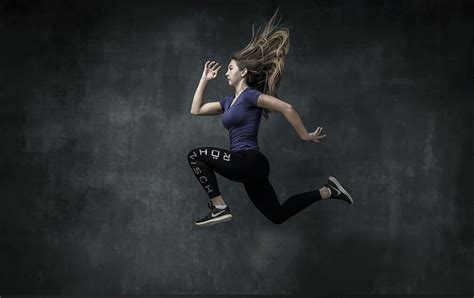 hd wallpaper fitness model women jumping wallpaper flare