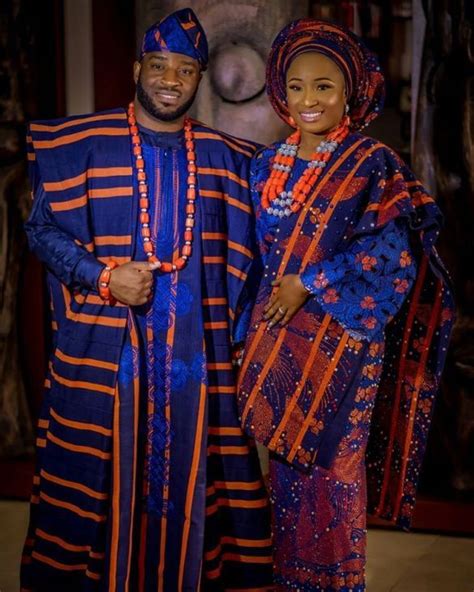 Yoruba Wedding The Colourful Iro Buba And Dansiki For Their Traditional Marriage Wedding