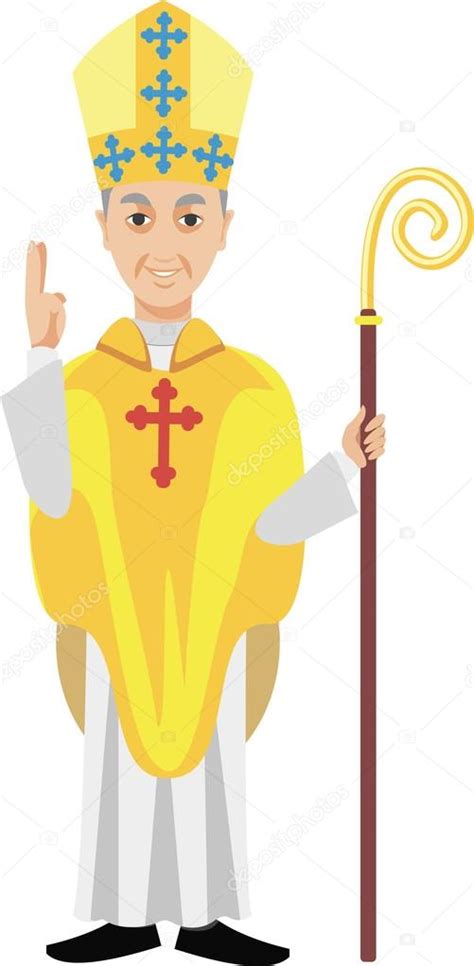Catholic Priest Bishop Stock Vector Image By ©amid999 102554728