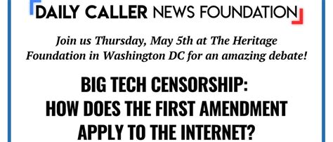 WATCH Daily Caller News Foundation Hosts Debate On Big Tech Censorship