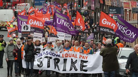 Workers March In Their Thousands As Strike Sees Schools Close And Care