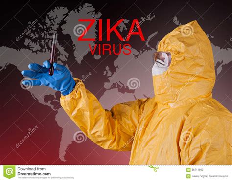 Zika Virus Medical Worker In Protective Clothes Stock Image Image