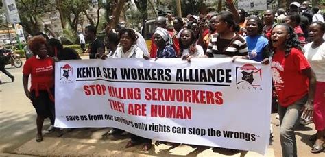 Kenyan Sex Workers Protest Over Colleagues Mysterious Deaths Punch