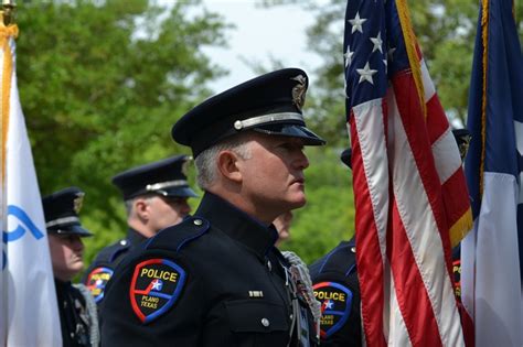 Honor Guard Member At The Texas Peace Officer Memorial Peace Officer