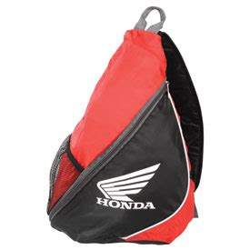 These rucksacks will help riders to carry their backpacks and ensure a safe ride. Honda Sling Backpack | Motorcycle | Rocky Mountain ATV/MC