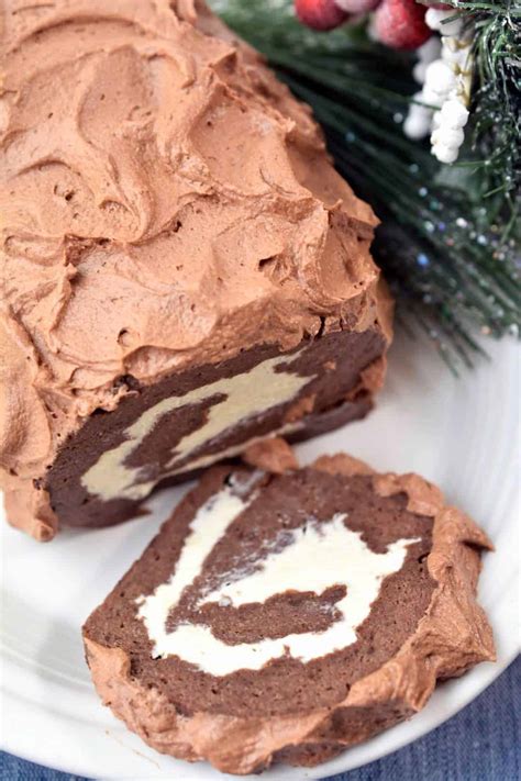 The sponge rolled very easily, and did not take much time at all. Yule Log Chocolate Roll Cake Recipe - Sweet Pea's Kitchen