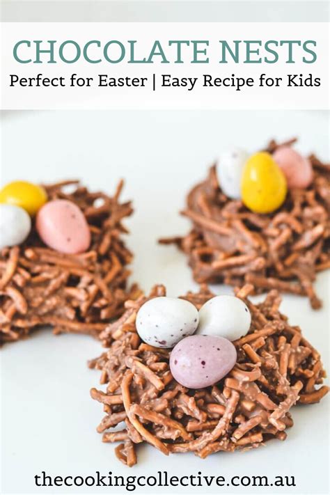 Chocolate Nests For Easter Cooking With Kids The Cooking Collective