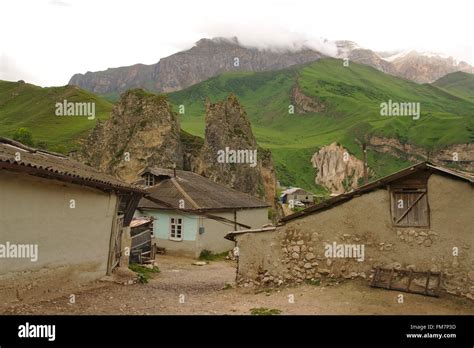 Village Laza In The Great Caucasus Azerbaijan Stock Photo Alamy