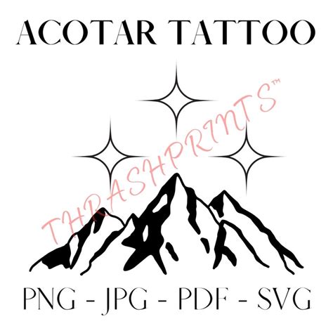 Acotar Night Court Temporary Tattoo Digital Download For Ya Fantasy