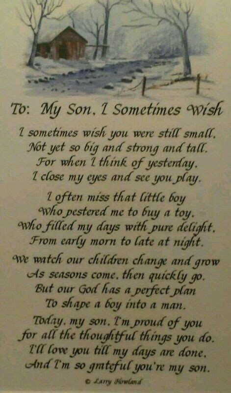 I Love This Poem My Son