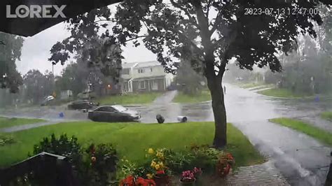 Home Security Camera Captures Intense Tornado Footage
