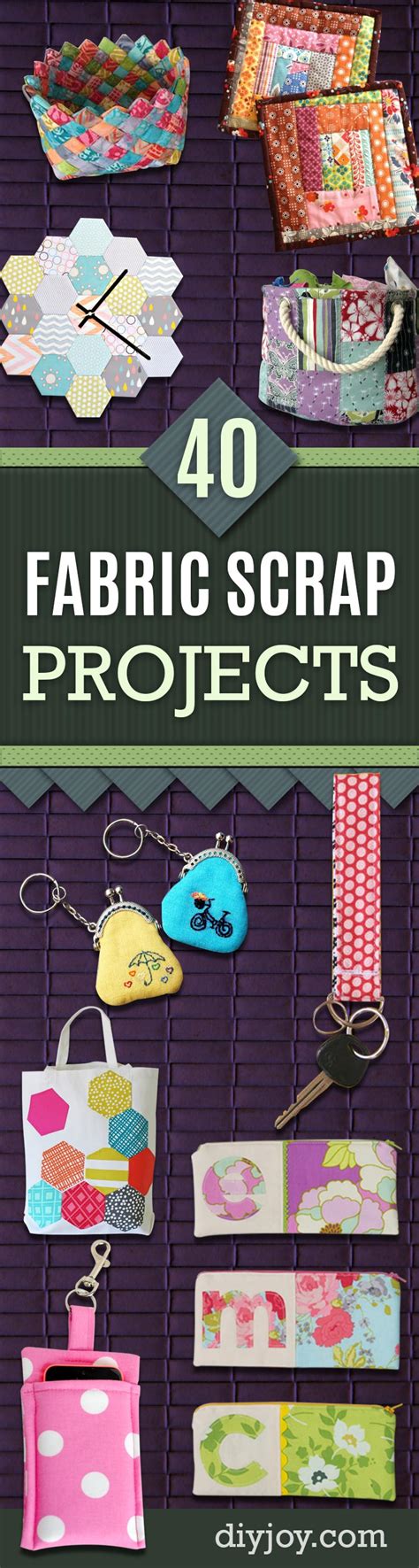 49 Fabric Scrap Crafts Ideas For Leftover Material
