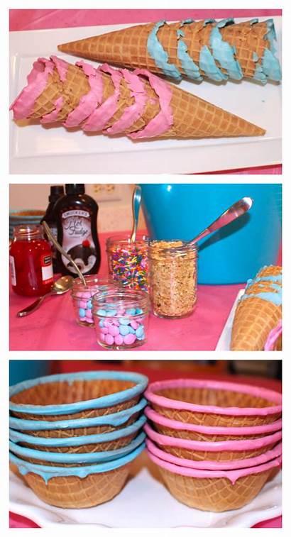 Reveal Gender Party Ice Cream Pink Bar