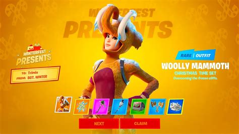 This was also a great year because players got a chance to get two skins for free! All 14 Winterfest PRESENTS Opened..! (*FREE* Skins,Pickaxe ...