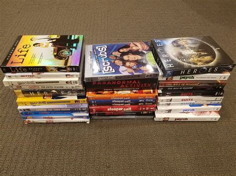 Assorted Dvd Boxed Sets Tv Season Bundle Lot Of 25 Dvds And Blu Ray Discs