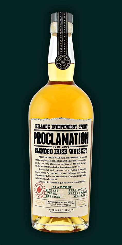 Proclamation Blended Irish Whiskey Weinquelle Lühmann