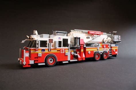 Fdny Tower Ladder 13 Lego City Fire Truck Lego Truck Toy Fire Trucks