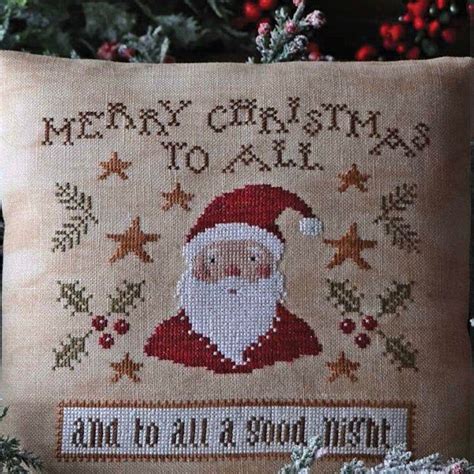 And To All A Good Night Cross Stitch Pattern Christmas Santa