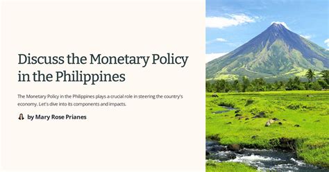 Discuss The Monetary Policy In The Philippines
