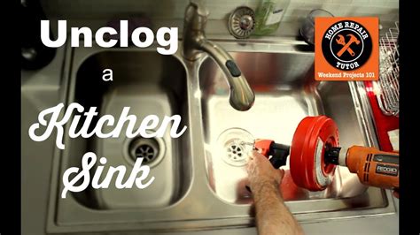 How To Unclog A Kitchen Sink Drain By Home Repair Tutor Youtube