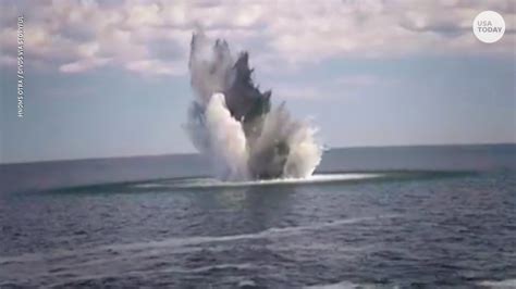 Boom Underwater Wwii Bombs Detonated