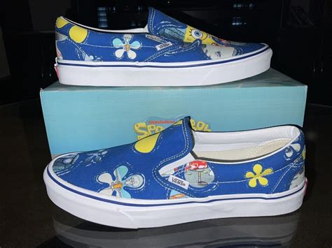 Vans Spongebob Squarepants Classic Slip On Shoe Blue Gem