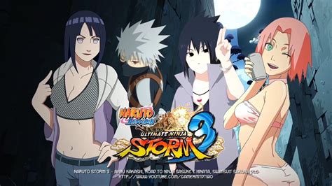 Naruto Ninja Storm 3 DLC Kakashi Anbu Sakura Swimsuit Sasuke E
